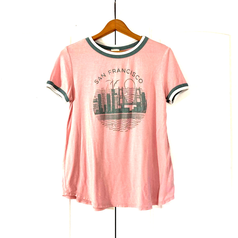 SAN FRANCISCO Pink & Gray Soft Tee